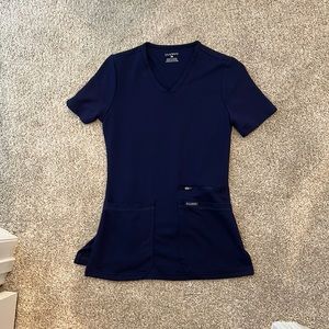 Jaanuu XS Navy blue scrub top